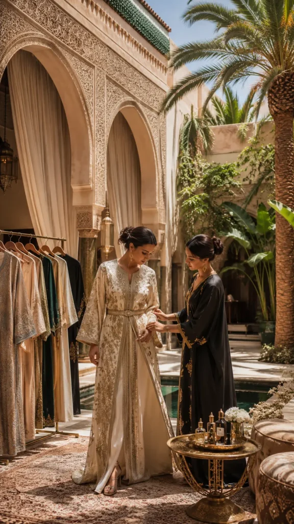 Location Caftan Marrakech _ Livraison et Essayage en Riad et Hôtel